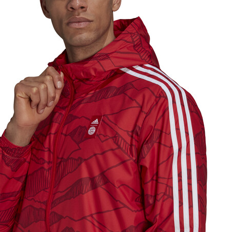 Coupe vent Bayern Munich rouge 2021/22