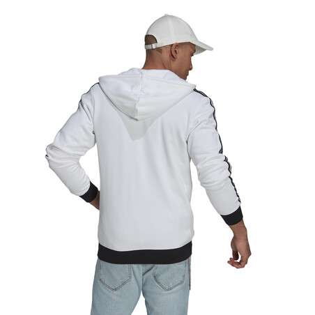 Veste survêtement à capuche Juventus FZ blanc noir 2021/22