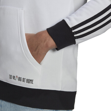 Veste survêtement à capuche Juventus FZ blanc noir 2021/22