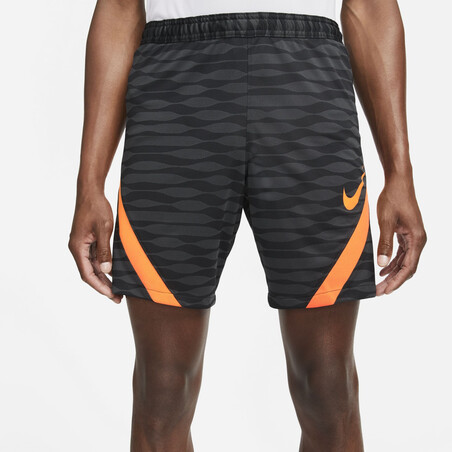 Short entraînement Nike Strike noir orange