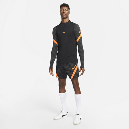 Short entraînement Nike Strike noir orange