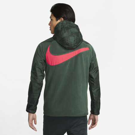 Veste imperméable Atlético Madrid Winter Fleece vert rouge 2021/22