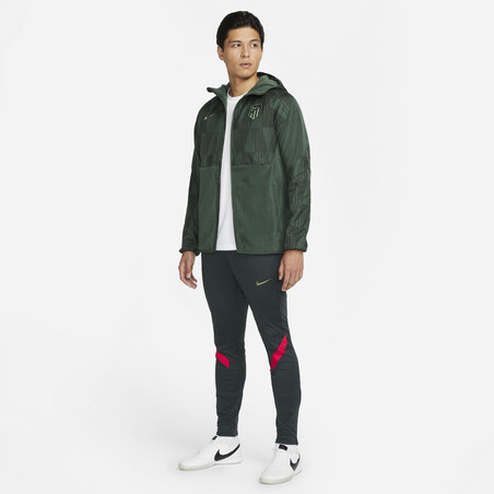 Veste imperméable Atlético Madrid Winter Fleece vert rouge 2021/22