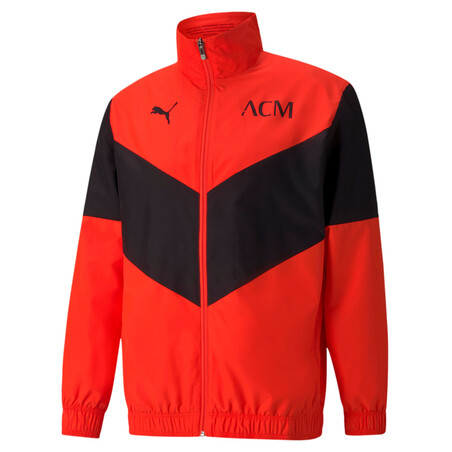 Veste avant match Milan AC rouge noir 2021/22