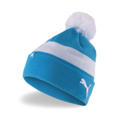 Bonnet à pompon OM bleu blanc 2021/22