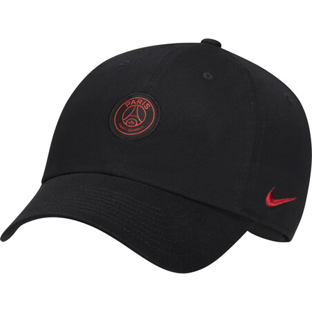 Casquette PSG H86 noir rouge 2021/22