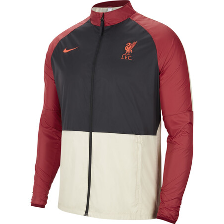 Coupe vent Liverpool noir rouge 2021/22