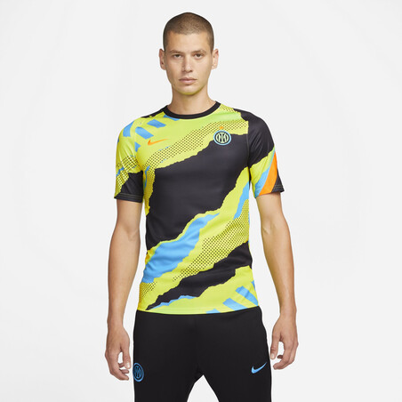 Maillot avant match Inter Milan jaune 2021/22