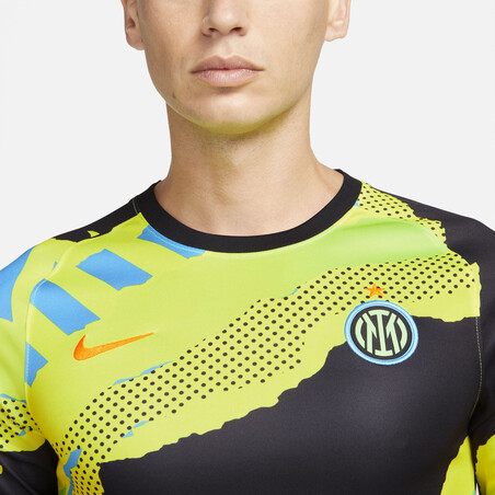 Maillot avant match Inter Milan jaune 2021/22