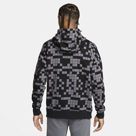 Sweat à capuche PSG gris rouge 2021/22