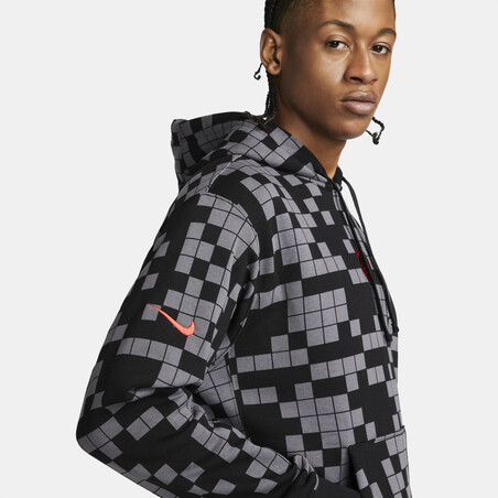 Sweat à capuche PSG gris rouge 2021/22