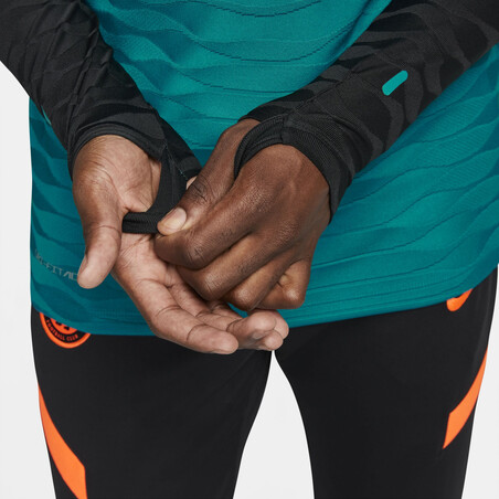 Sweat zippé Chelsea Strike Elite bleu orange 2021/22