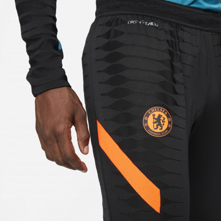 Pantalon survêtement Chelsea Strike Elite noir orange 2021/22