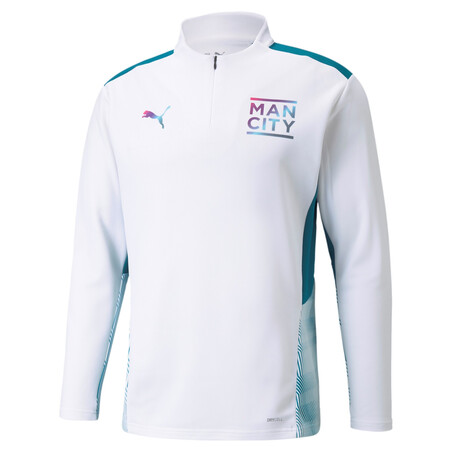 Sweat zippé Manchester City blanc 2021/22