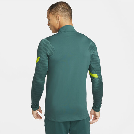 Sweat zippé Tottenham Strike vert 2021/22
