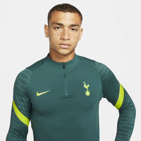 Sweat zippé Tottenham Strike vert 2021/22