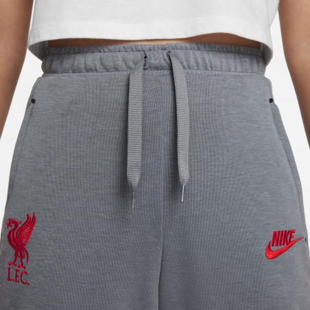 Pantalon survêtement junior Liverpool Fleece gris jaune 2021/22
