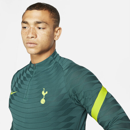 Sweat zippé Tottenham Strike Elite vert 2021/22