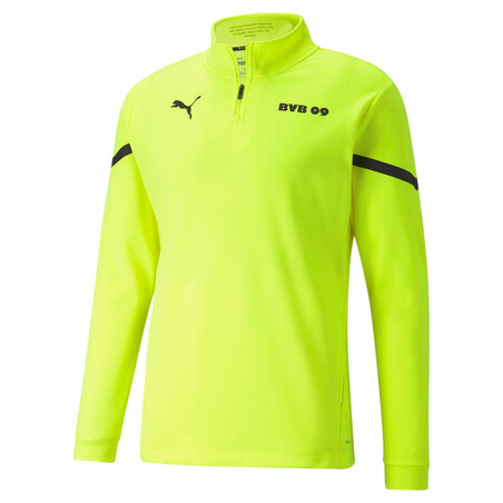 Sweat zippé avant match Dortmund jaune 2021/22