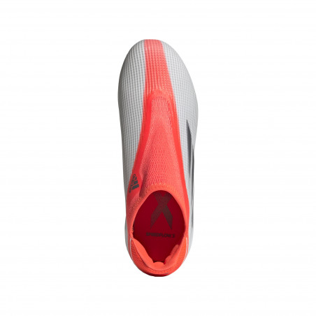 adidas X Speedflow.3 LaceLess junior FG gris rouge