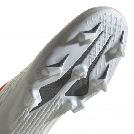 adidas X Speedflow.3 LaceLess FG gris rouge