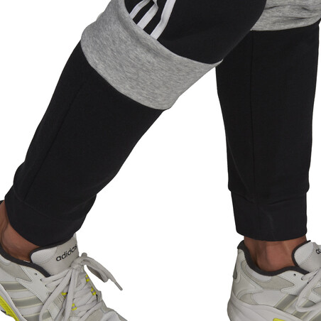 Pantalon survêtement adidas molleton noir gris