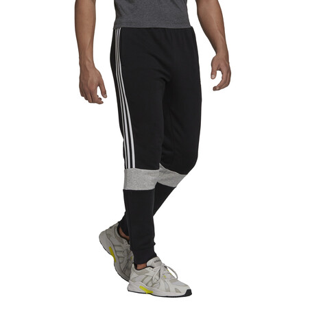 Pantalon survêtement adidas molleton noir gris