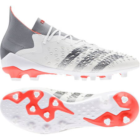 adidas Predator Freak.1 montante AG gris rouge