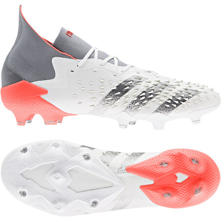 adidas Predator Freak.1 montante FG gris rouge