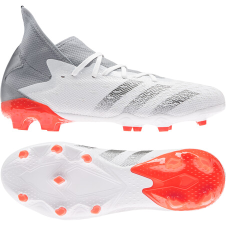adidas Predator Freak.3 montante FG gris rouge