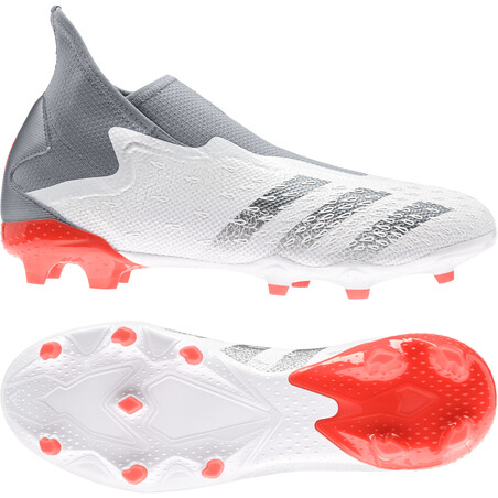 adidas Predator Freak.3 montante LaceLess FG gris rouge