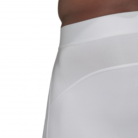 Short de compression adidas Tech Fit blanc