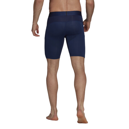 Short de compression adidas Tech Fit bleu foncé