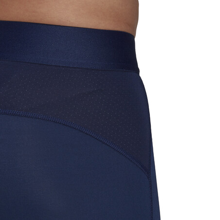 Short de compression adidas Tech Fit bleu foncé