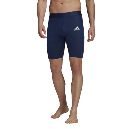 Short de compression adidas Tech Fit bleu foncé