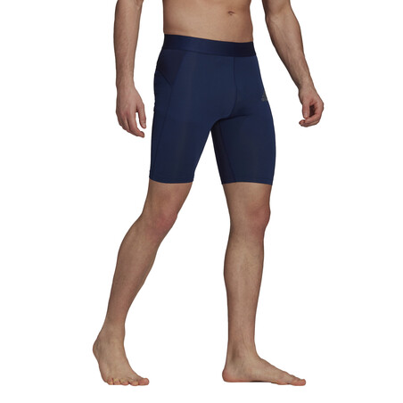 Short de compression adidas Tech Fit bleu foncé