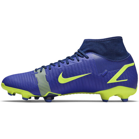 Nike Mercurial Superfly 8 Academy FG/MG bleu jaune