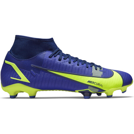 Nike Mercurial Superfly 8 Academy FG/MG bleu jaune