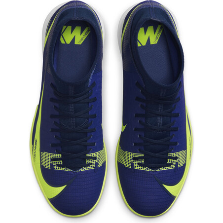 Nike Mercurial Superfly 8 Academy Indoor bleu jaune