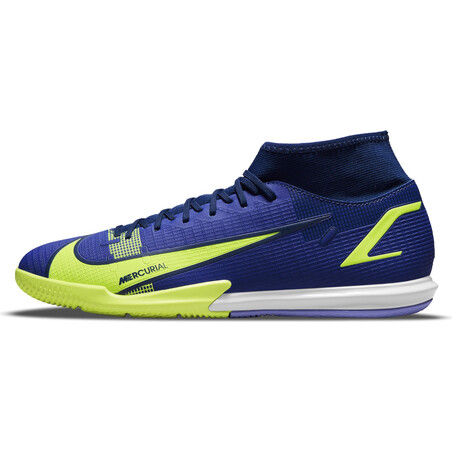 Nike Mercurial Superfly 8 Academy Indoor bleu jaune