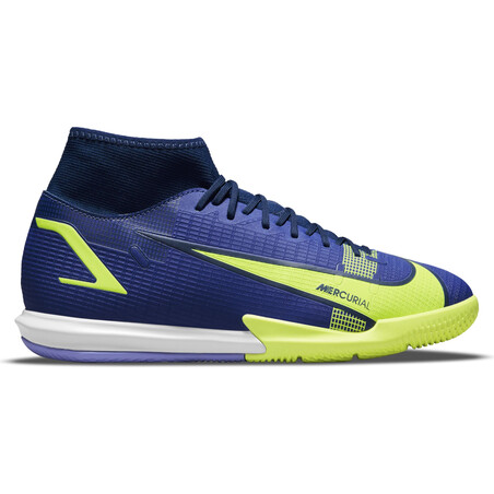 Nike Mercurial Superfly 8 Academy Indoor bleu jaune