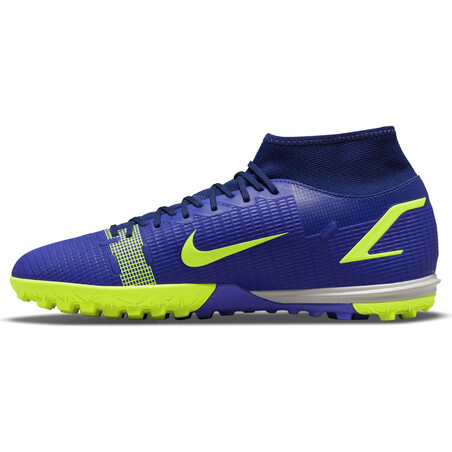 Nike Mercurial Superfly 8 Academy Turf bleu jaune