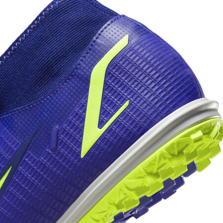 Nike Mercurial Superfly 8 Academy Turf bleu jaune