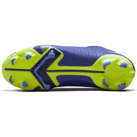 Nike Mercurial Superfly junior montante Academy FG/MG bleu jaune