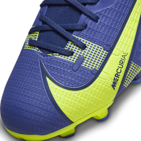 Nike Mercurial Superfly junior montante Academy FG/MG bleu jaune