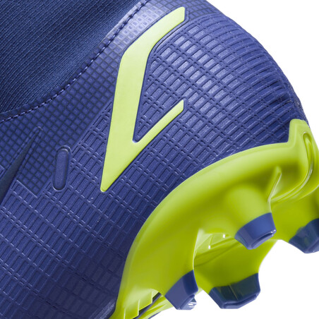 Nike Mercurial Superfly junior montante Academy FG/MG bleu jaune