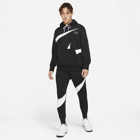 Pantalon survêtement Nike Tech Fleece noir blanc