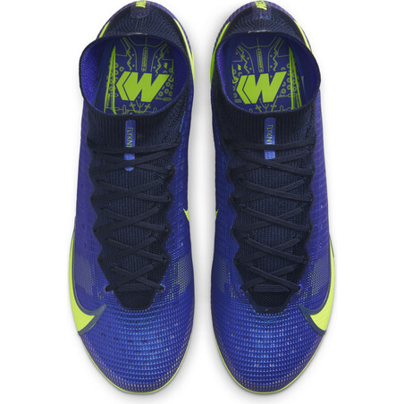 Nike Mercurial Superfly 8 Elite FG bleu jaune