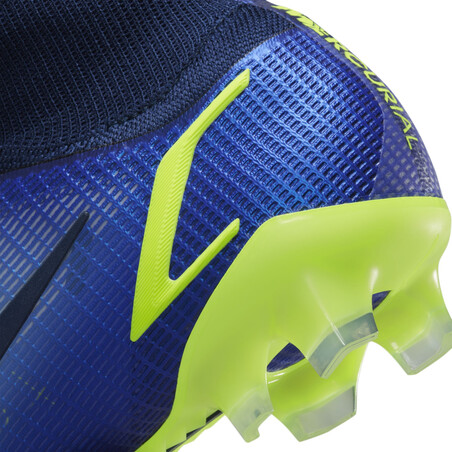 Nike Mercurial Superfly 8 Elite FG bleu jaune