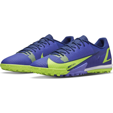 Nike Mercurial Vapor 14 Turf bleu jaune